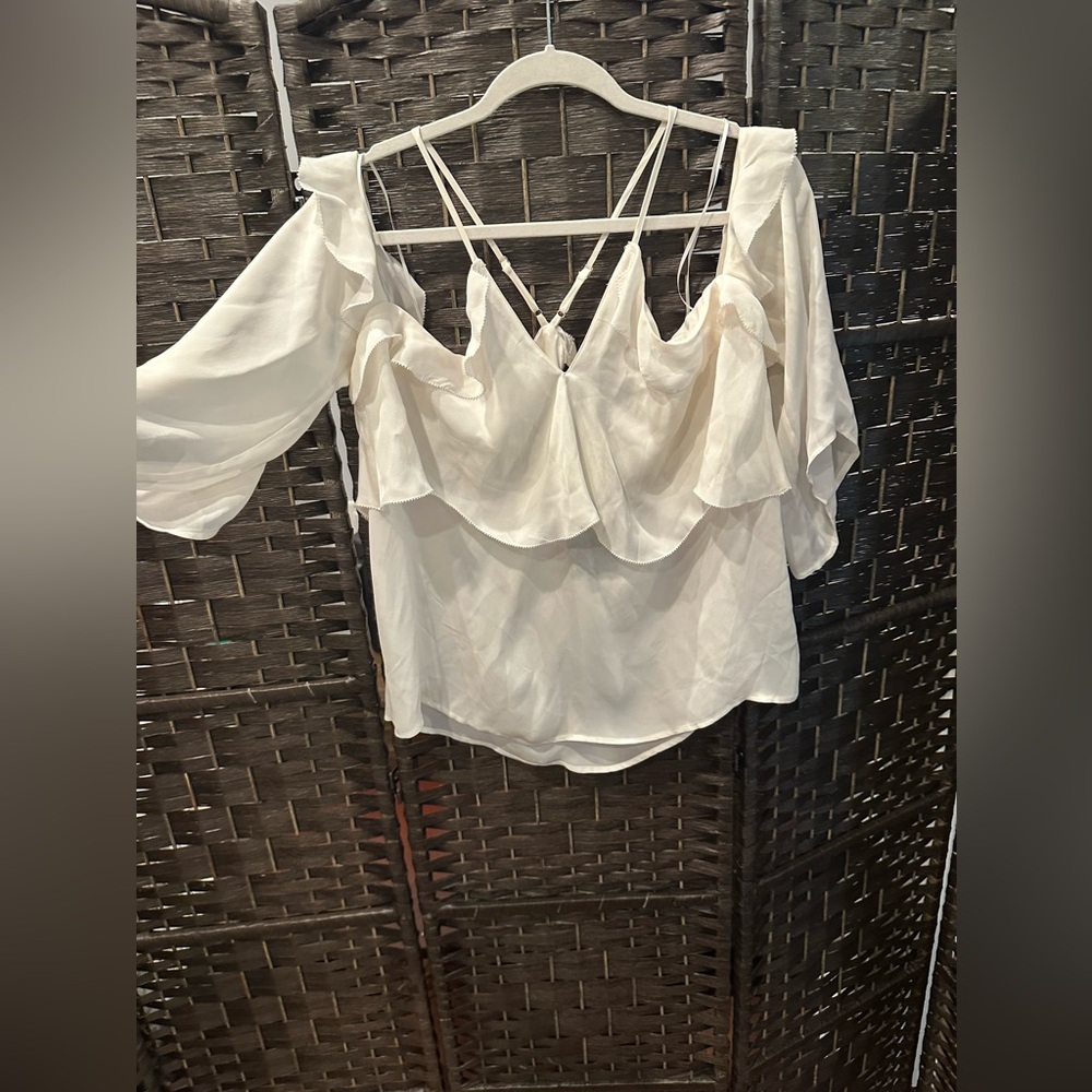 *NEW*Sz L*Paige* Silk Luciana Top